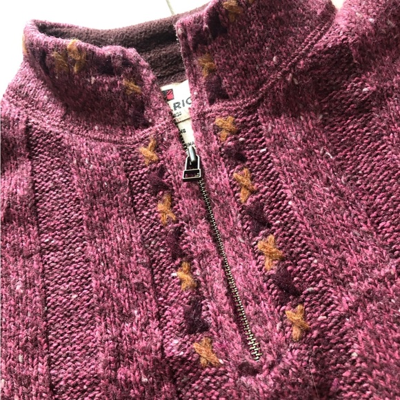 Vintage Woolrich 1/4 Zip Wool Sweater in Berry Heather Size M - Picture 5 of 10